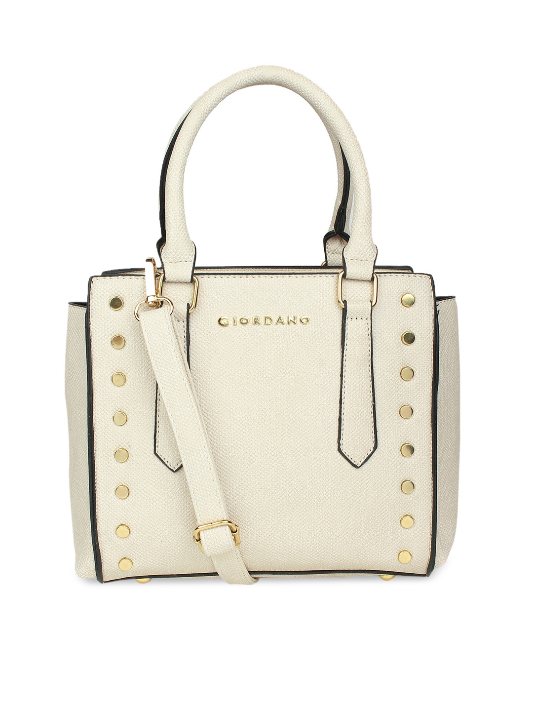 

GIORDANO Beige Embellished Handheld Bag, Cream