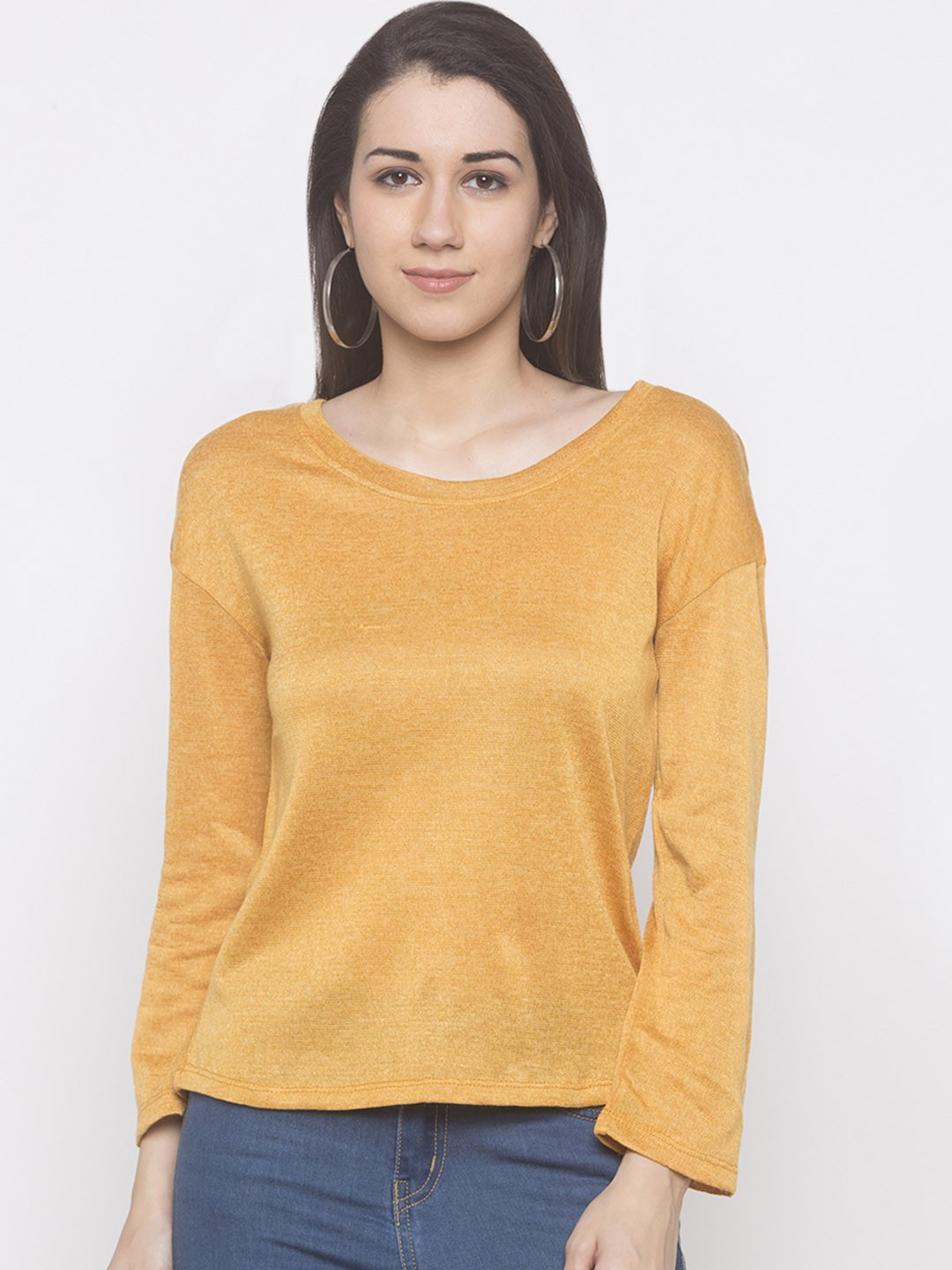 

Globus Women Yellow Solid Top