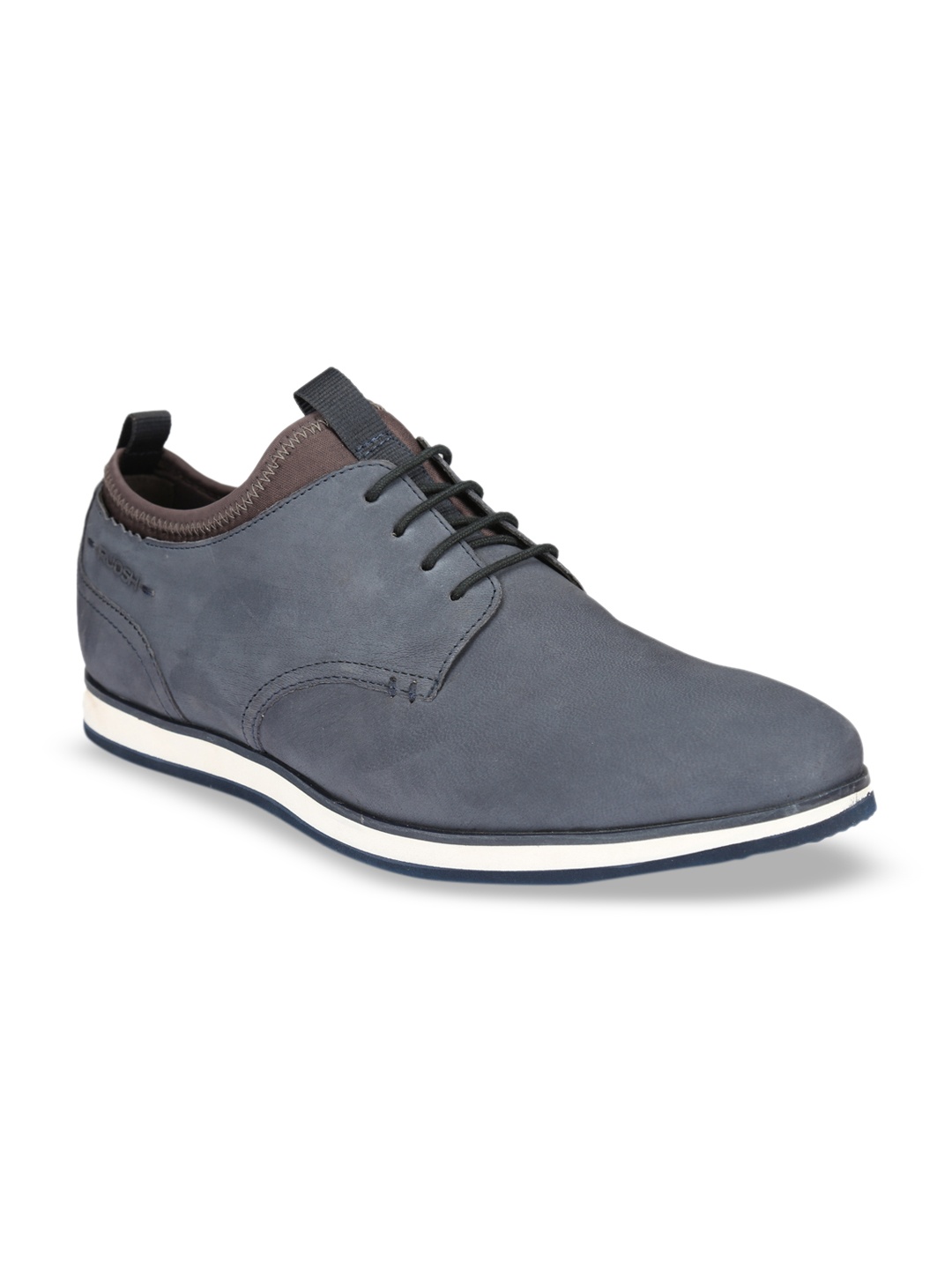 

Ruosh Men Blue Leather Derbys