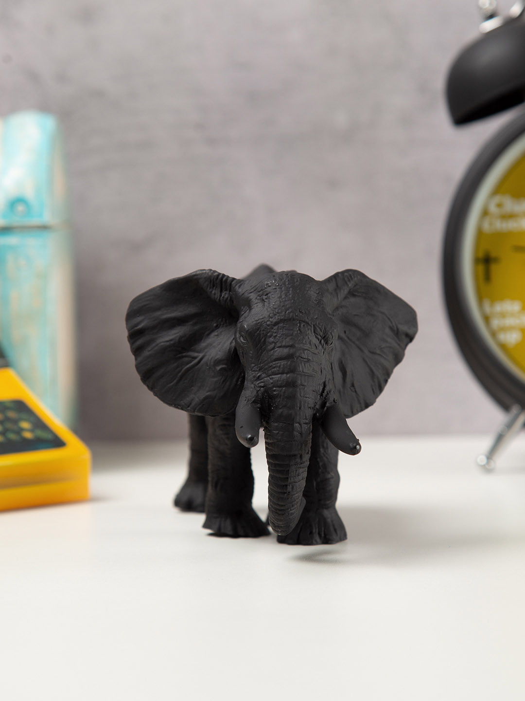 

India Circus by Krsnaa Mehta Black Solid Baby Elephant Figurine