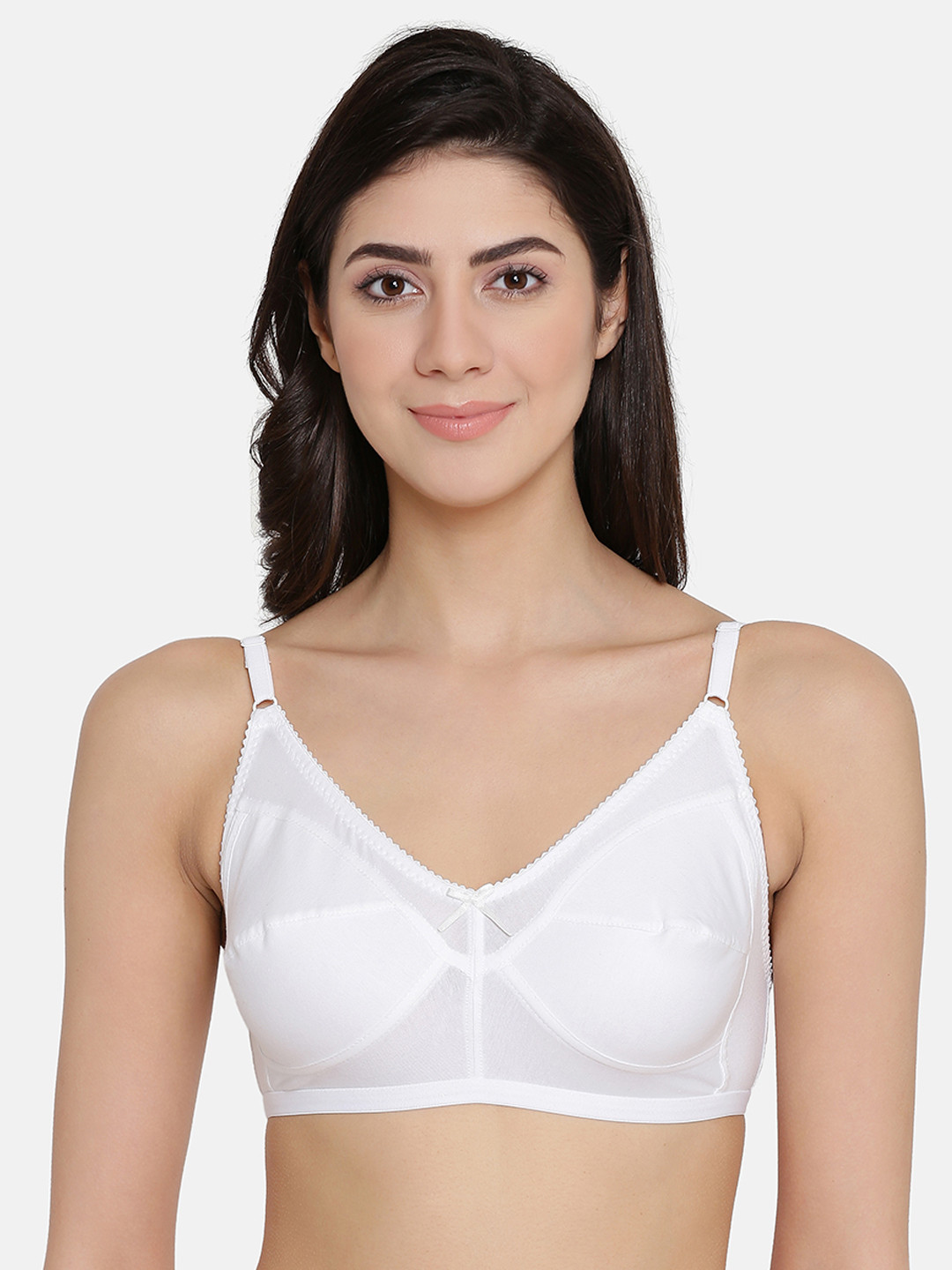 

Clovia White Solid Non-Wired Non Padded Everyday Bra BR0185U1832B