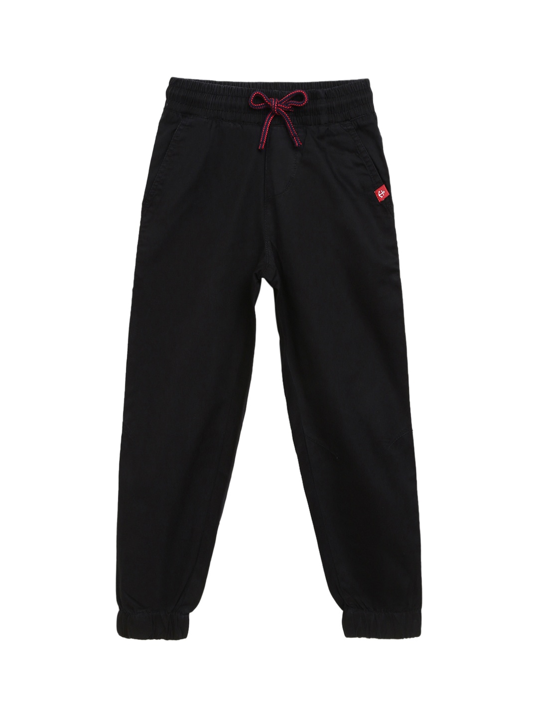 

Campana Boys Black Regular Fit Solid Joggers