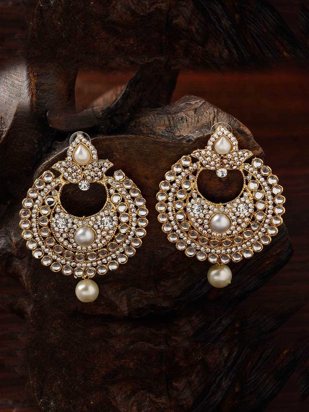 

E2O Gold-Plated Circular Chandbalis