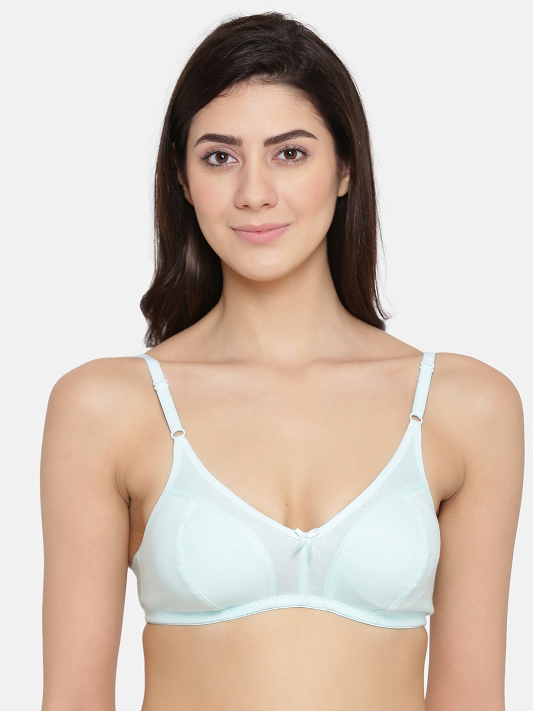 

Clovia Mint Green Solid Non-Wired Non Padded Everyday Bra BR0925P0332B