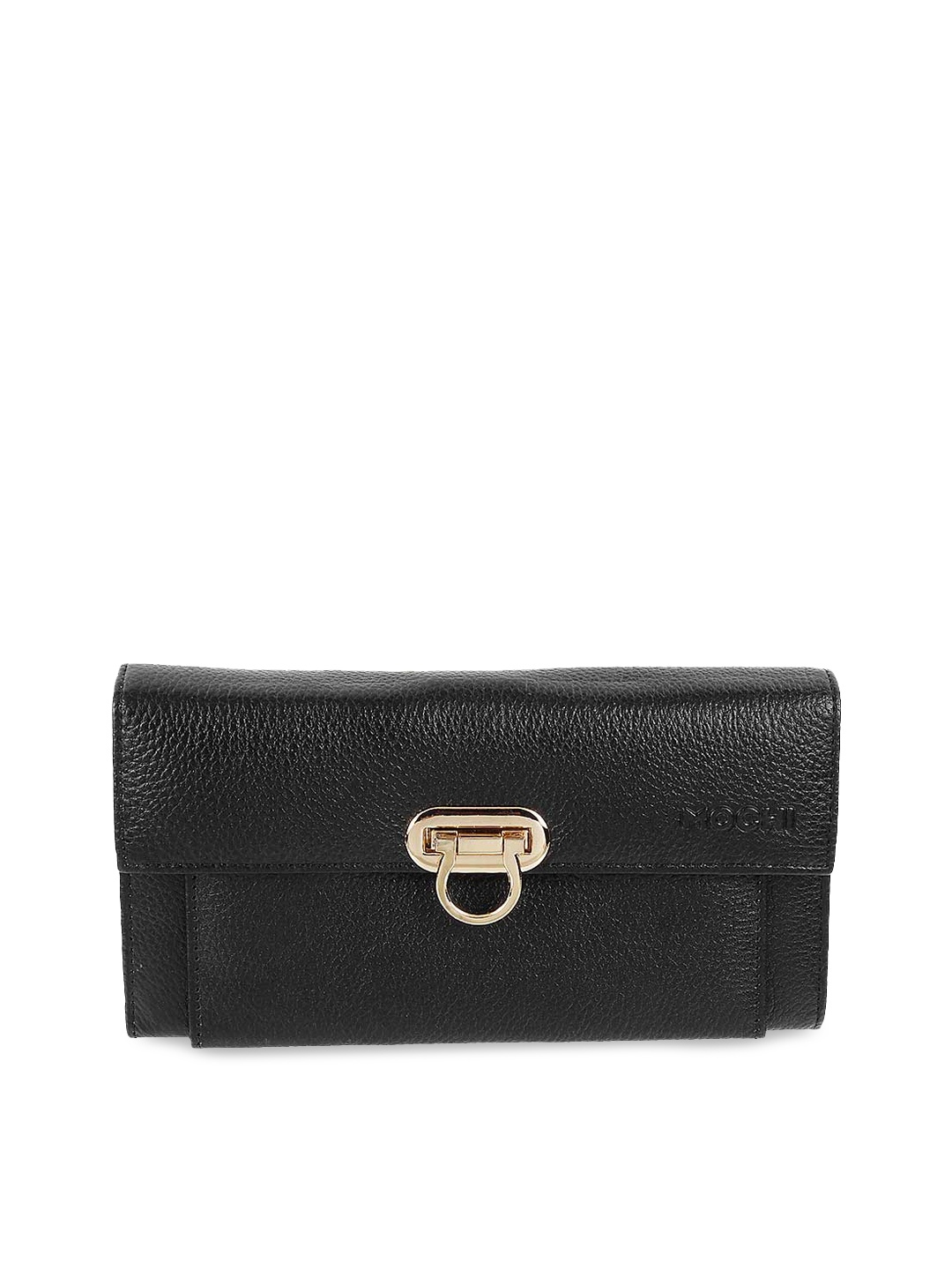 Mochi Black Solid Clutch
