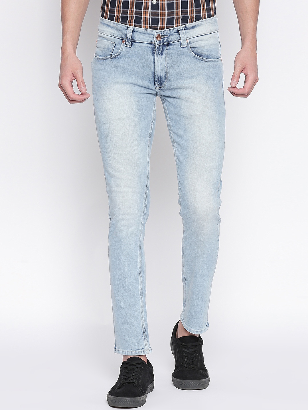 

SPYKAR Men Blue Skinny Fit Mid-Rise Clean Look Jeans