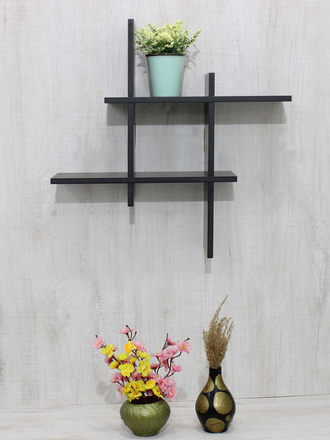 

RANDOM Black MDF Basic Wall Shelf