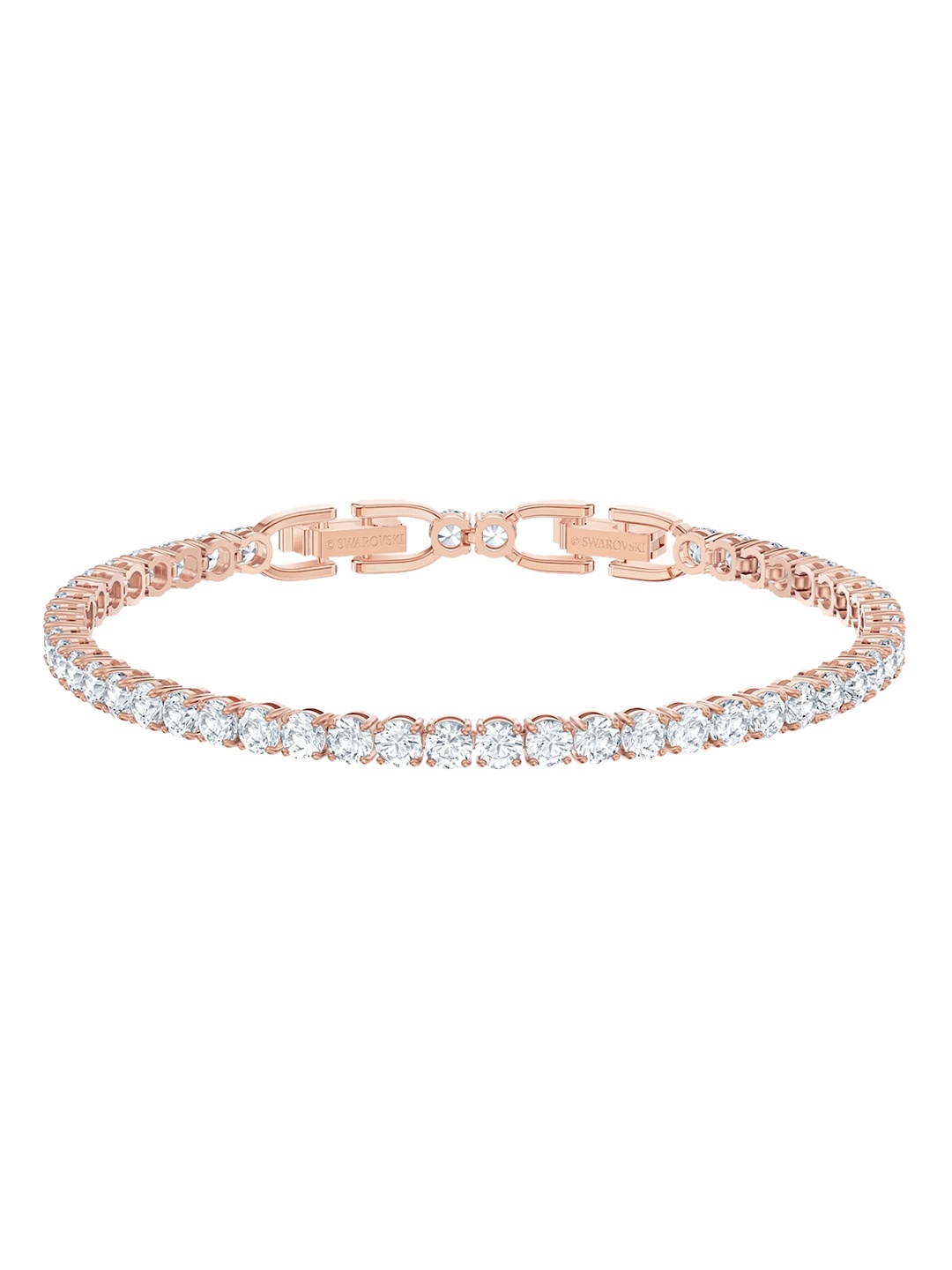 

SWAROVSKI White Rose Gold-Plated Charm Bracelet