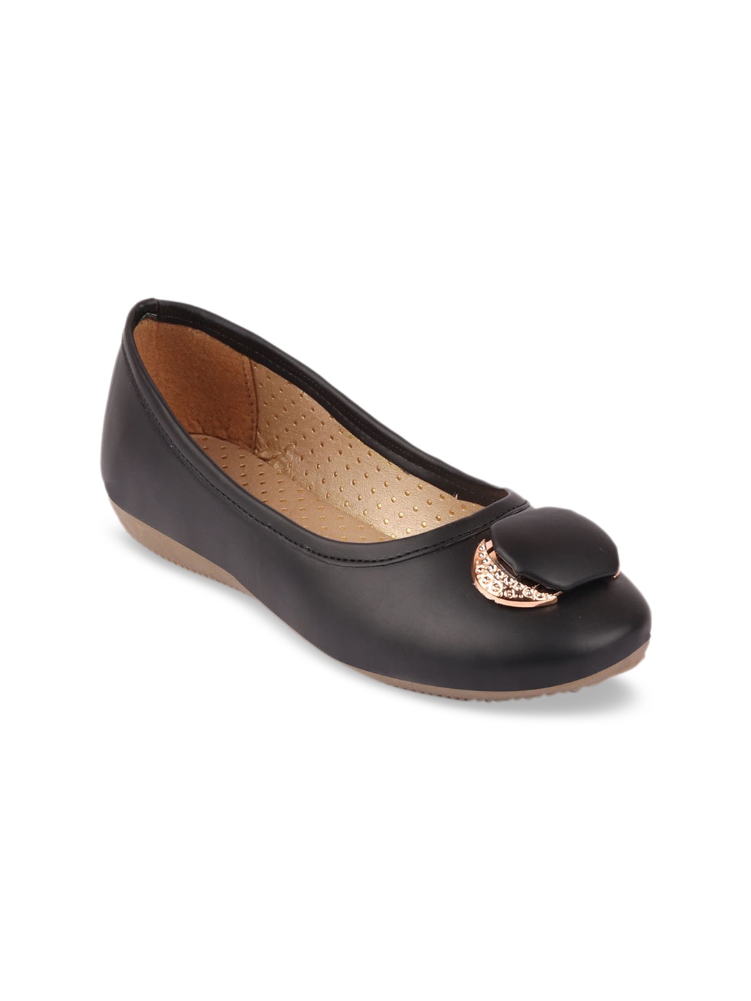 

FAUSTO Women Black Embellished Ballerinas