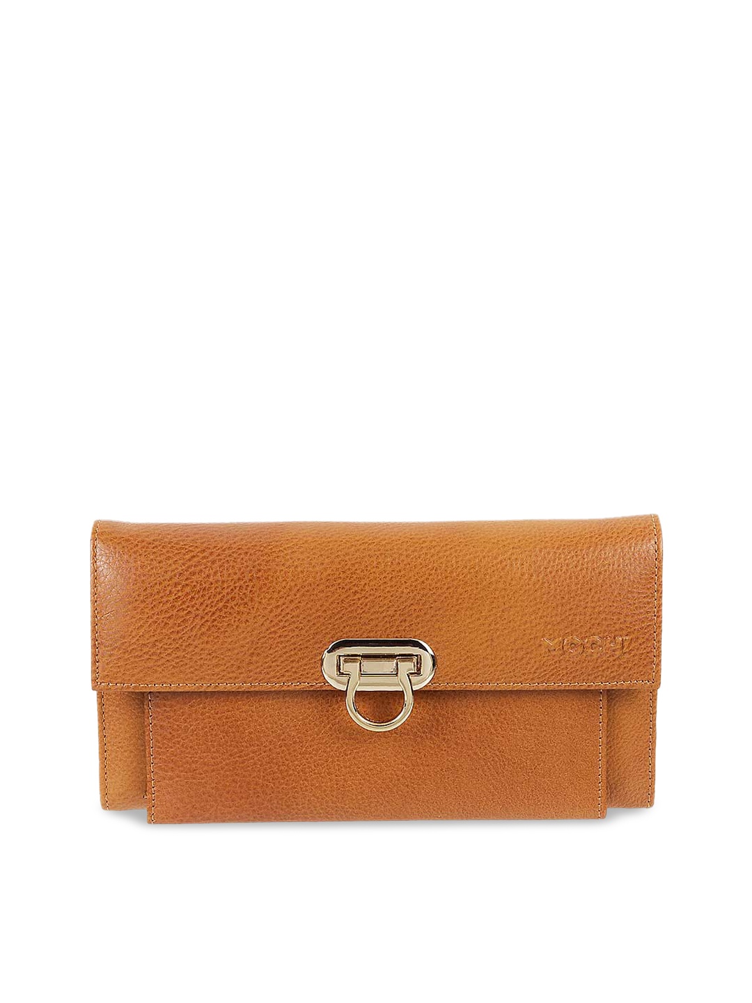 

Mochi Tan Solid Clutch