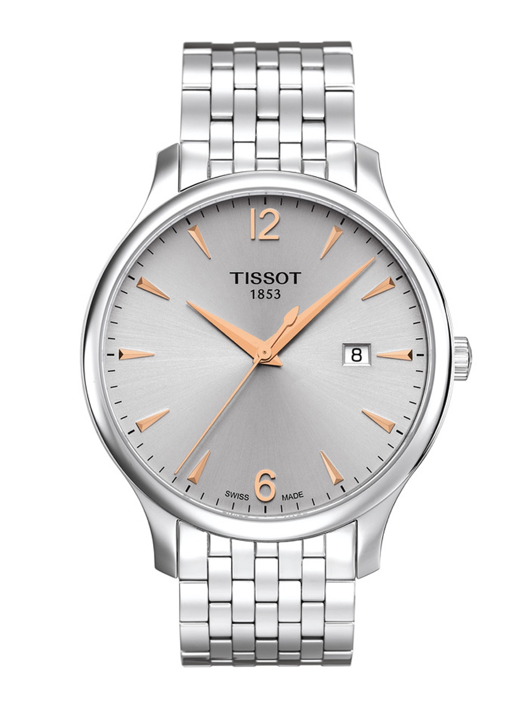 

TISSOT Men Silver-Toned Analogue Watch T0636101103701