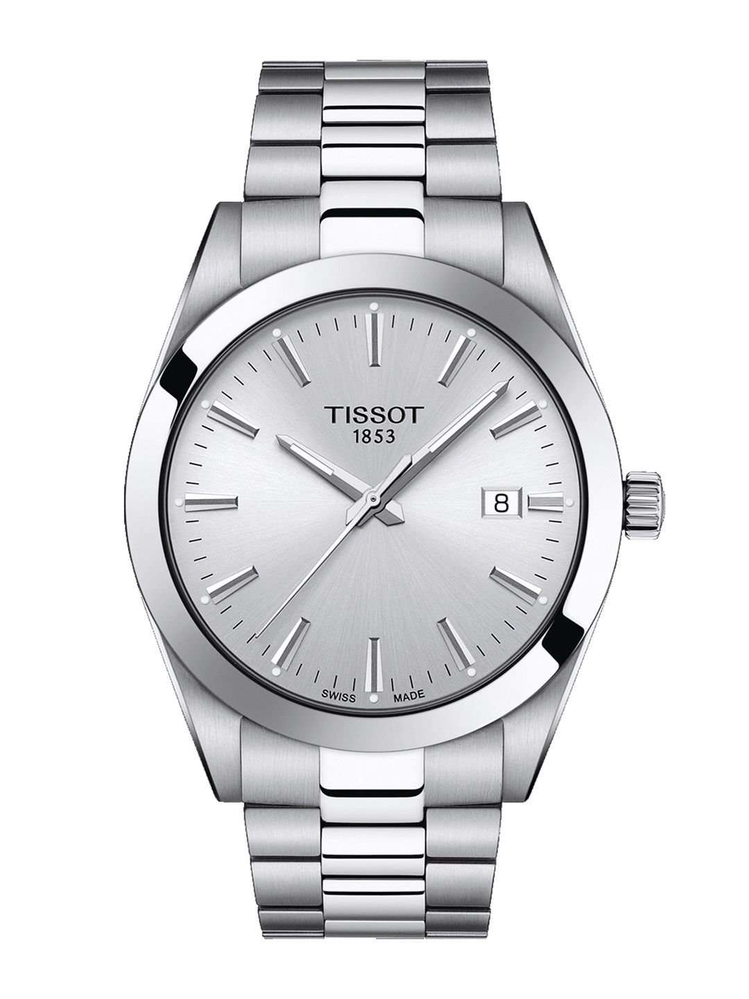 

TISSOT Men Silver-Toned Analogue Watch T1274101103100