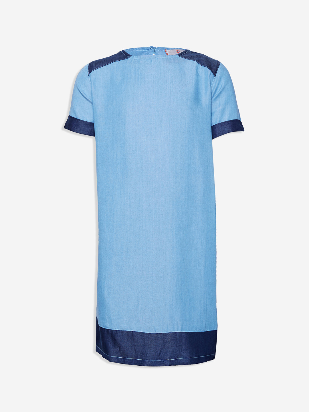 

Oxolloxo Girls Blue Solid Sheath Dress