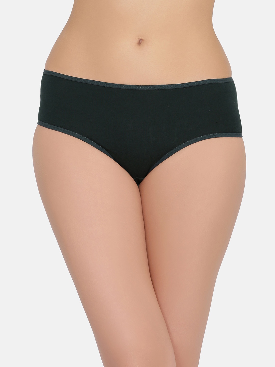 

Clovia Women Green Hipster Briefs With Printed Back PN3297X17S