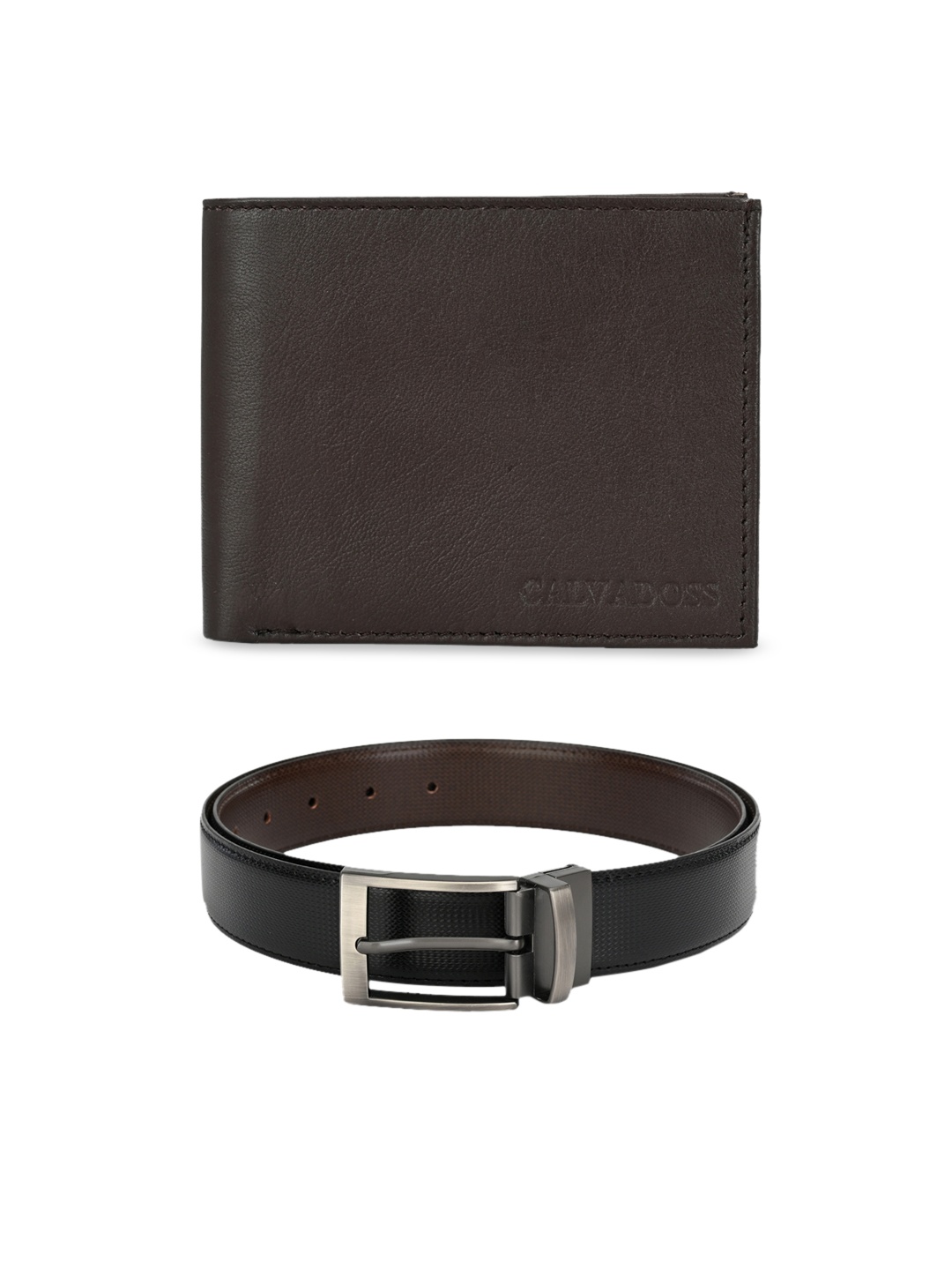 

Calvadoss Men Black & Brown Accessory Gift Set
