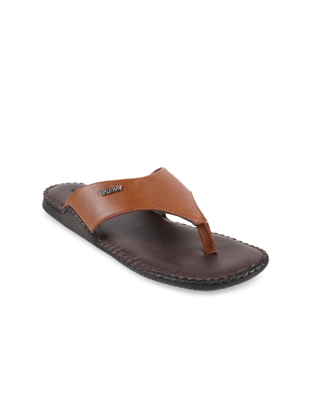 

WALKWAY by Metro Men Tan Brown Comfort Sandals