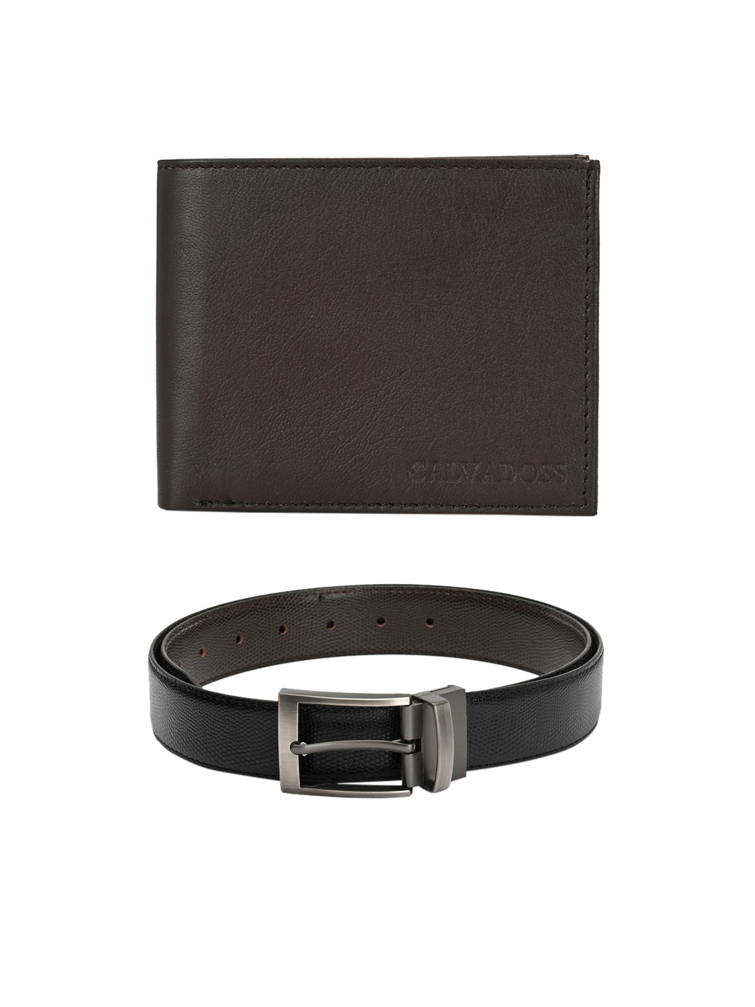 

Calvadoss Men Black & Brown Accessory Gift Set