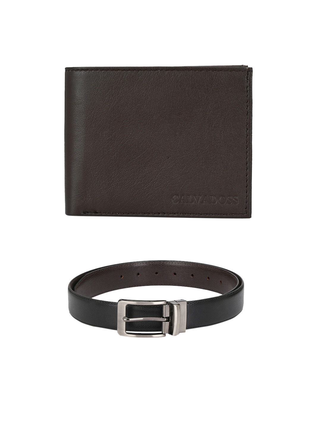 

Calvadoss Men Black & Brown Accessory Gift Set
