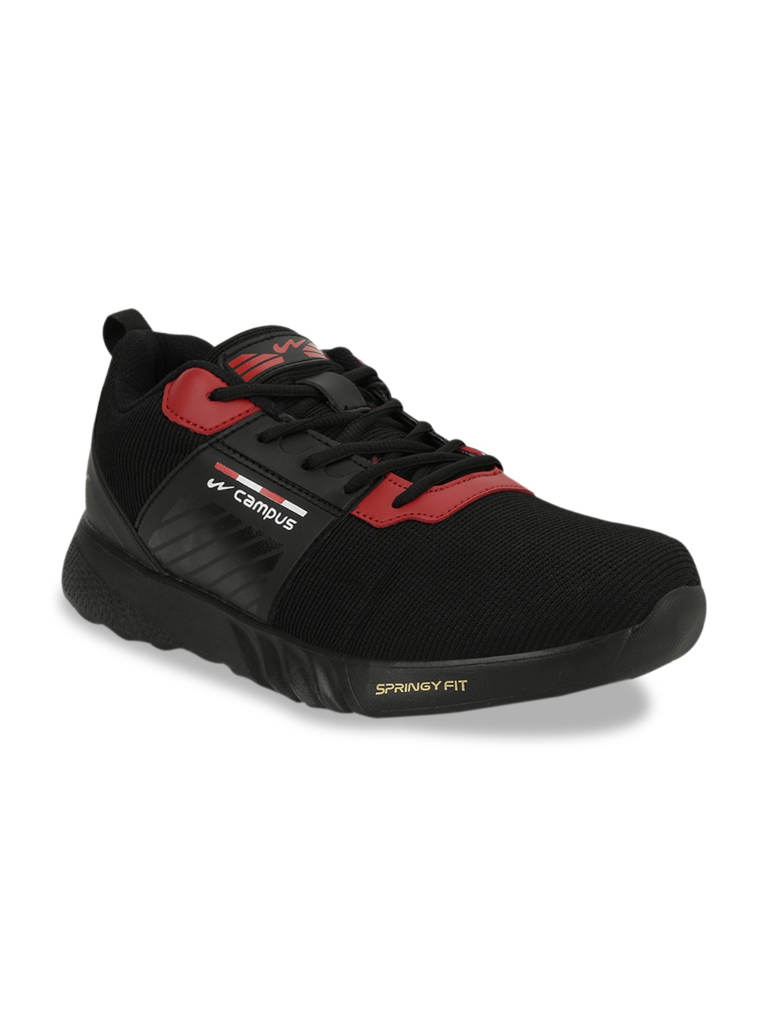

Campus Men Black & Red Asia Mesh Running Shoes
