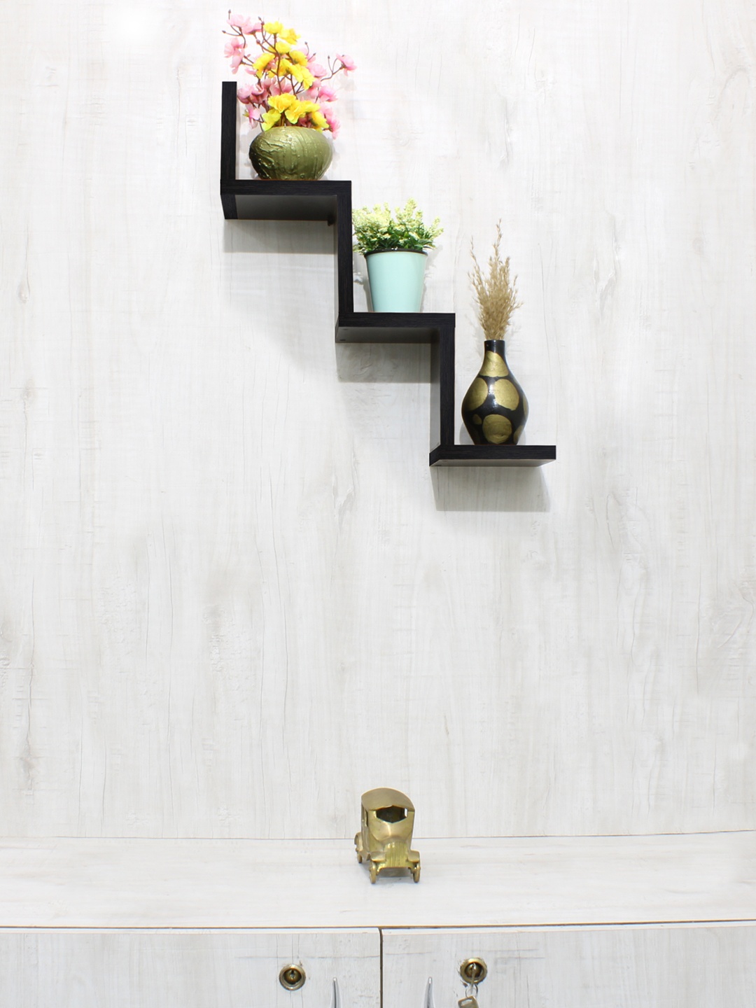 

RANDOM Coffee Brown MDF Basic Wall Shelf