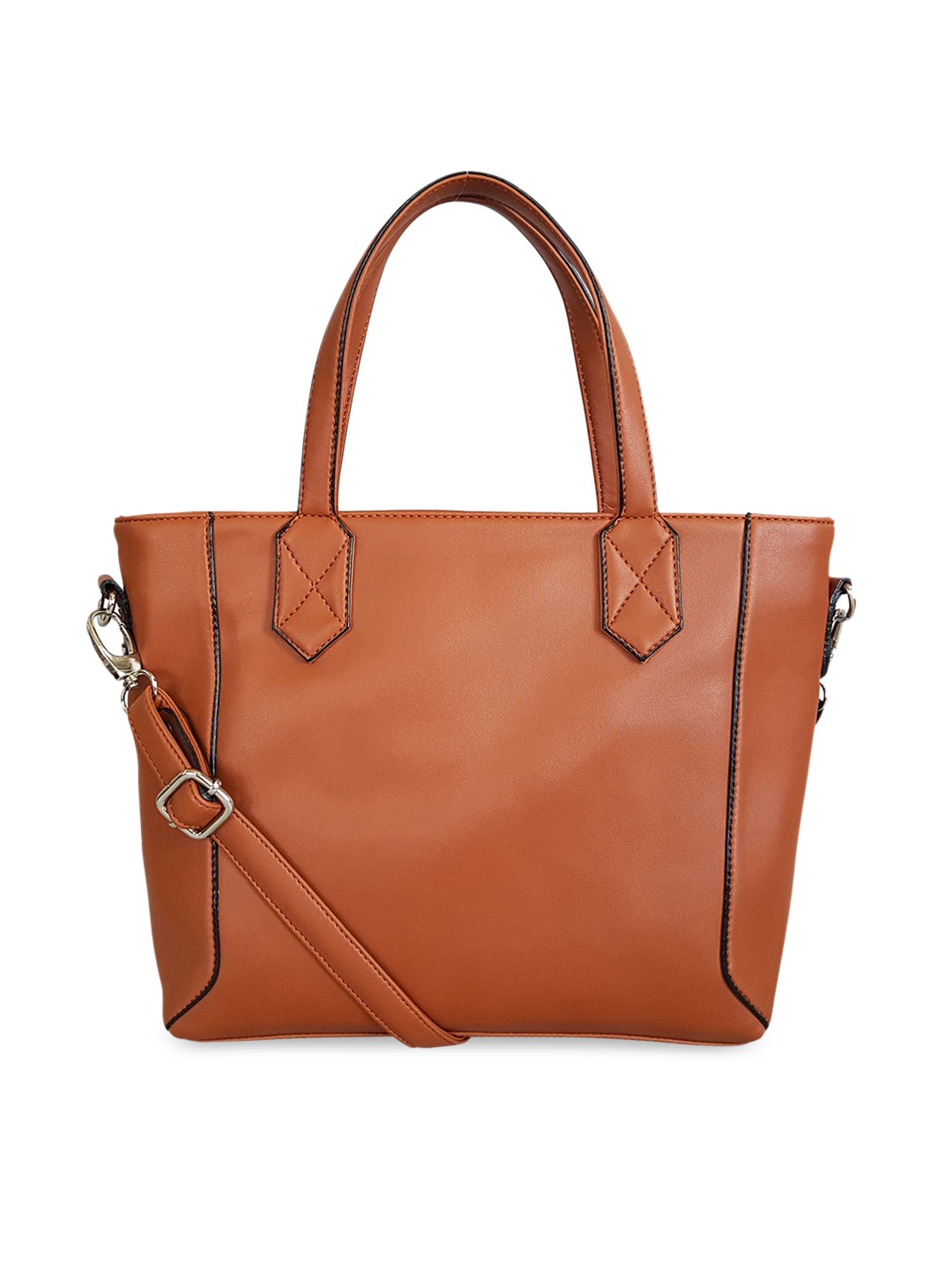 Toteteca Tan Brown Solid Handheld Bag