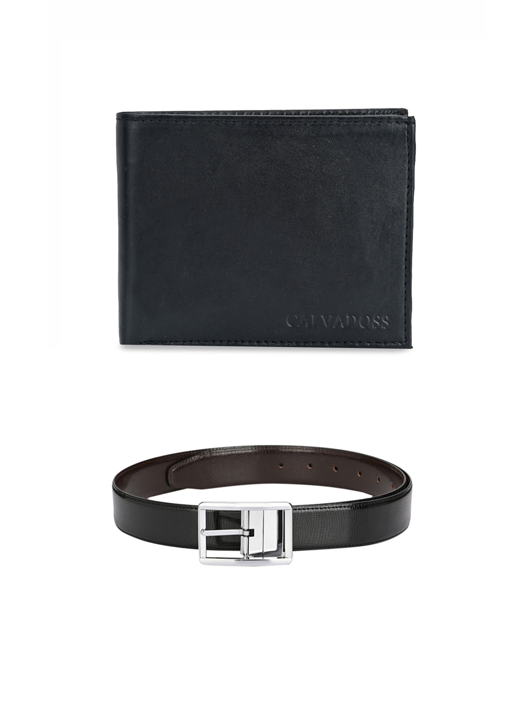 

Calvadoss Men Black & Brown Premium Belt & Wallet Accessory Gift Set