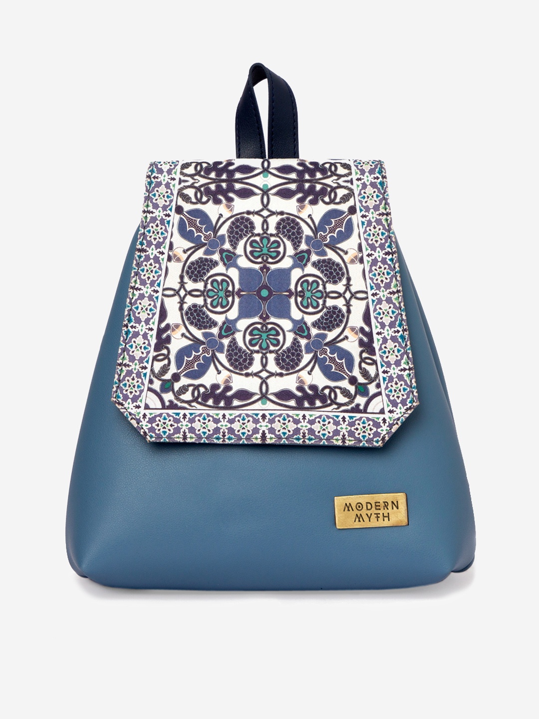 MODERN MYTH Women Blue & White Backpack