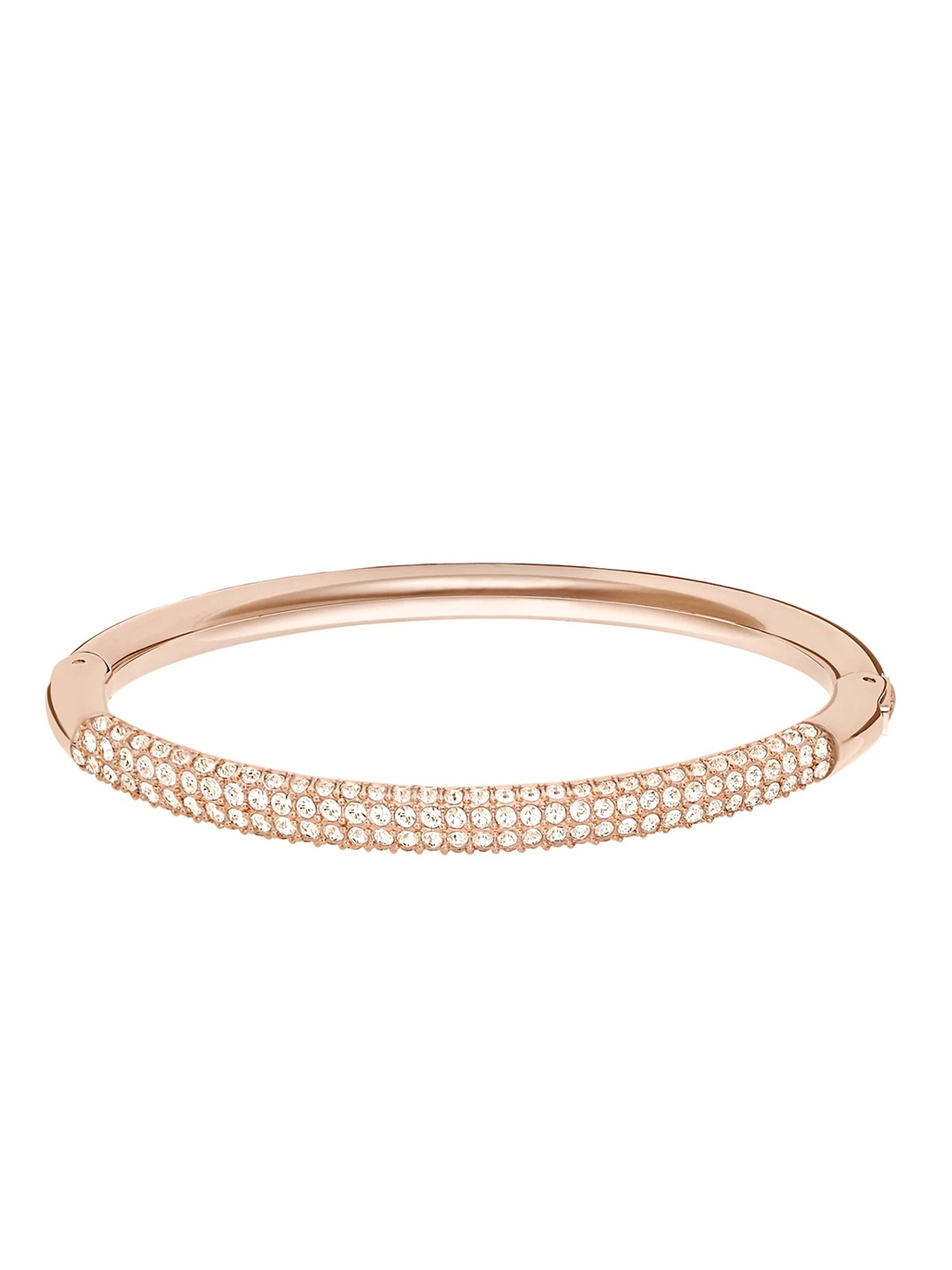 

SWAROVSKI Rose Gold-Plated & White Crystal Studded Bangle