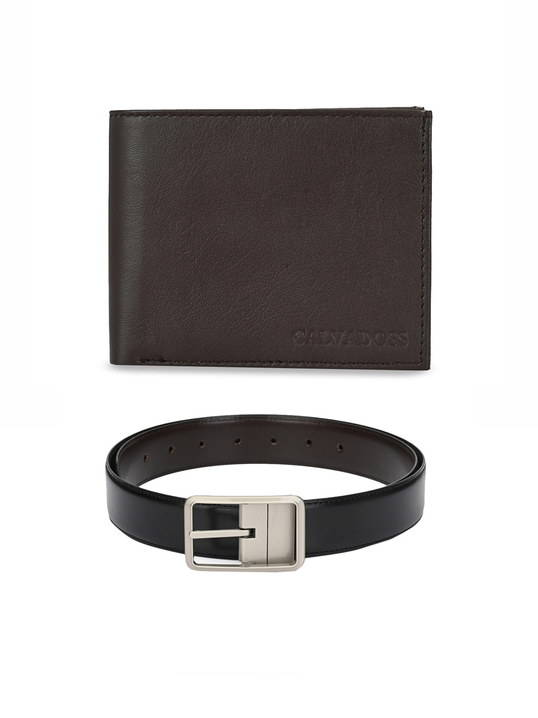 

Calvadoss Men Black & Brown Accessory Gift Set