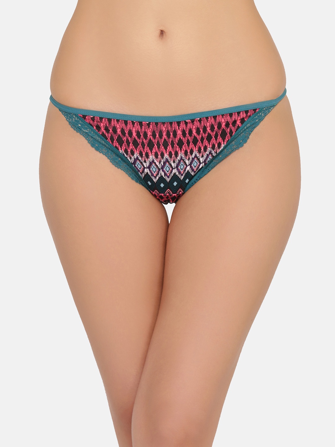 

Clovia Women Black & Red Printed Bikini Briefs PN3437P13S