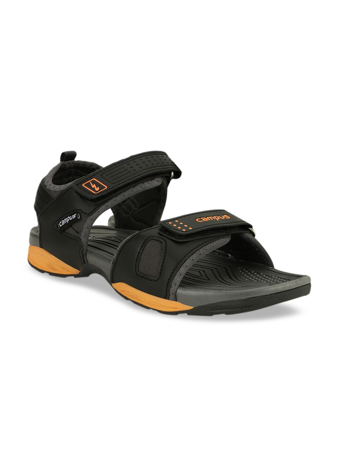 Campus 3K-905 Men Black Sports Sandals