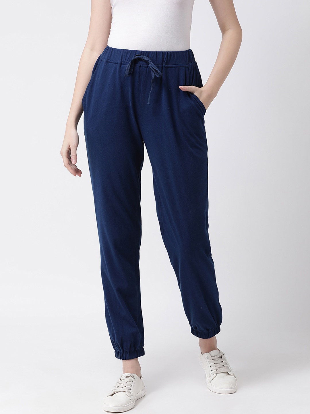 

Aayna Women Blue Solid Joggers