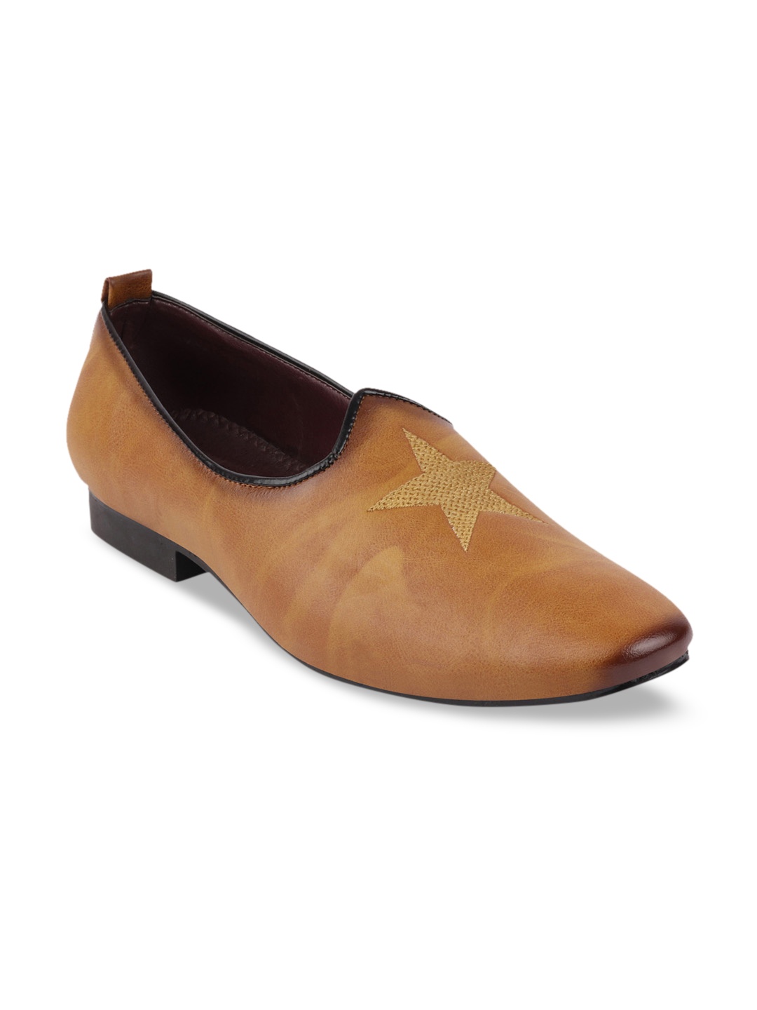 

FAUSTO Men Tan Brown Loafers