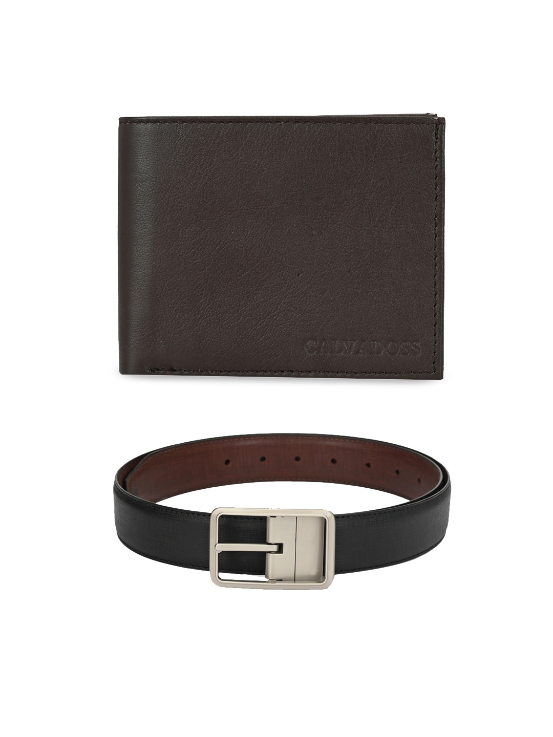 

Calvadoss Men Black & Brown Accessory Gift Set