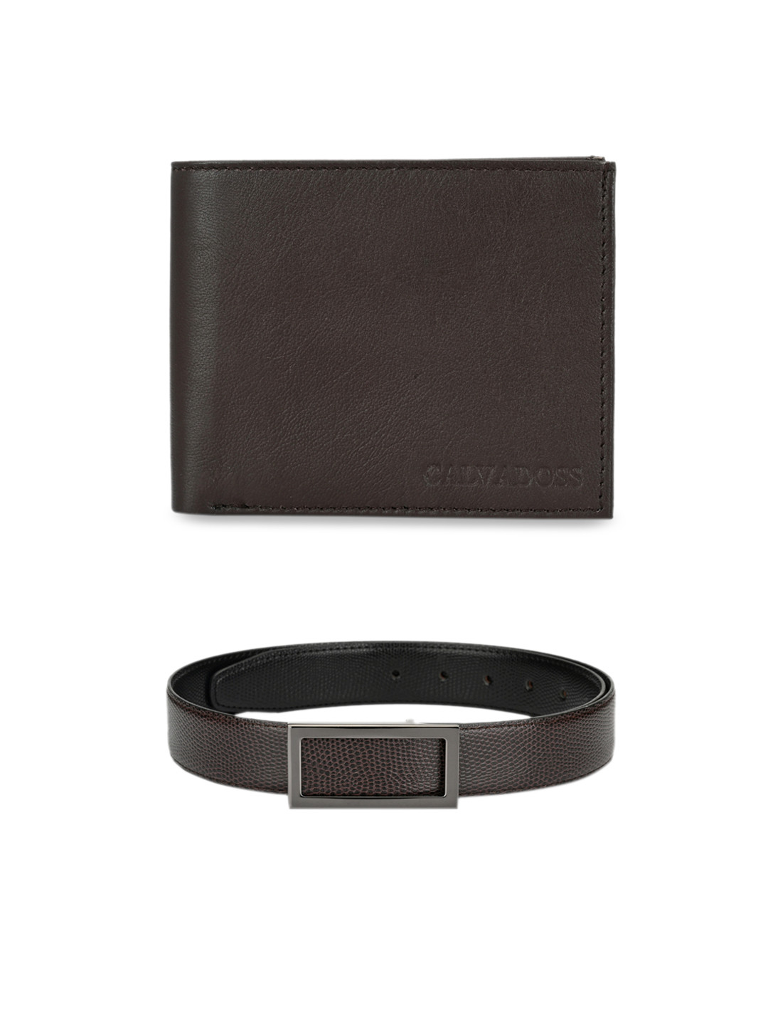 

Calvadoss Men Brown & Black Accessory Gift Set