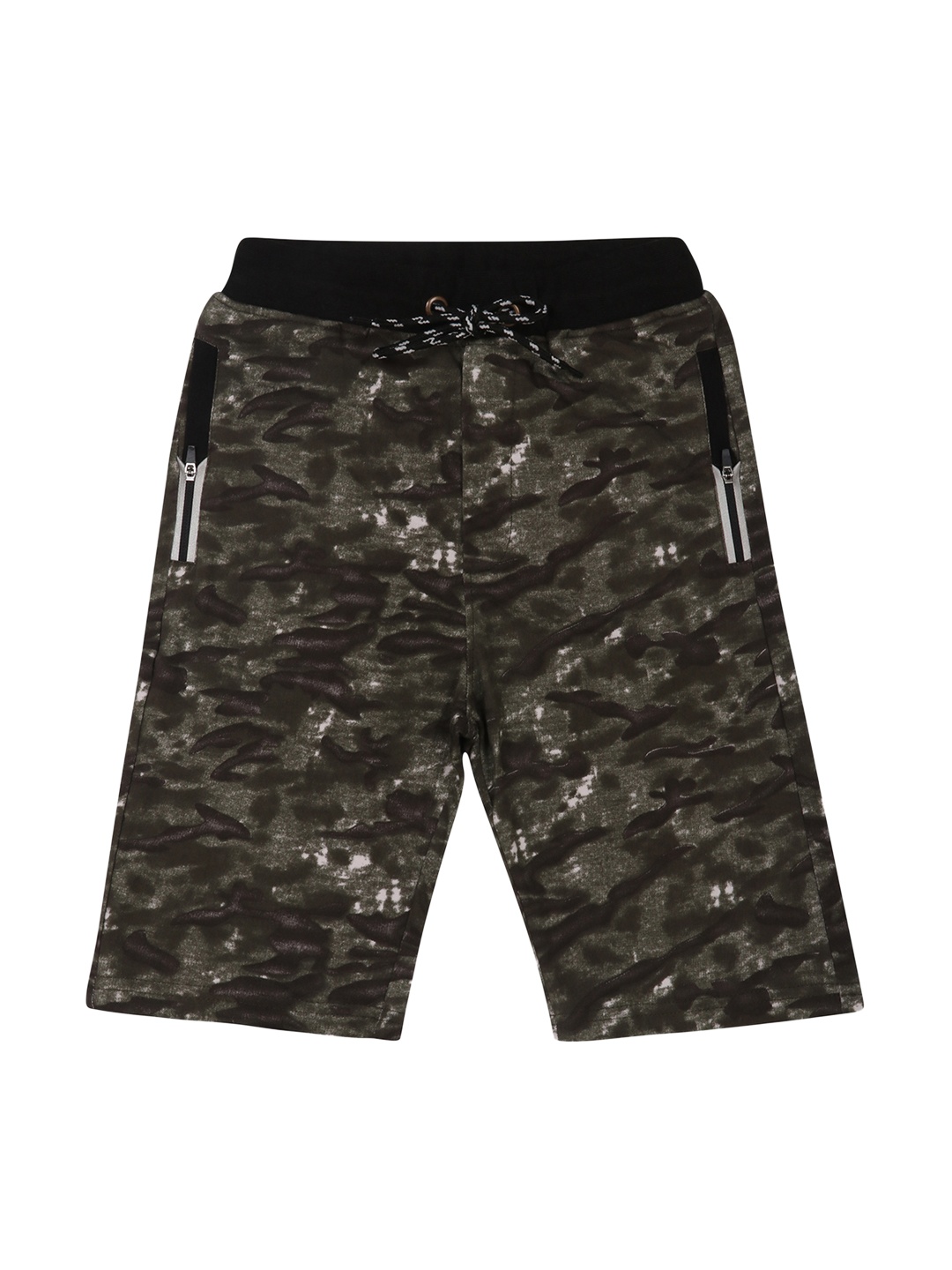 

Lil Tomatoes Boys Green Printed Regular Fit Regular Shorts
