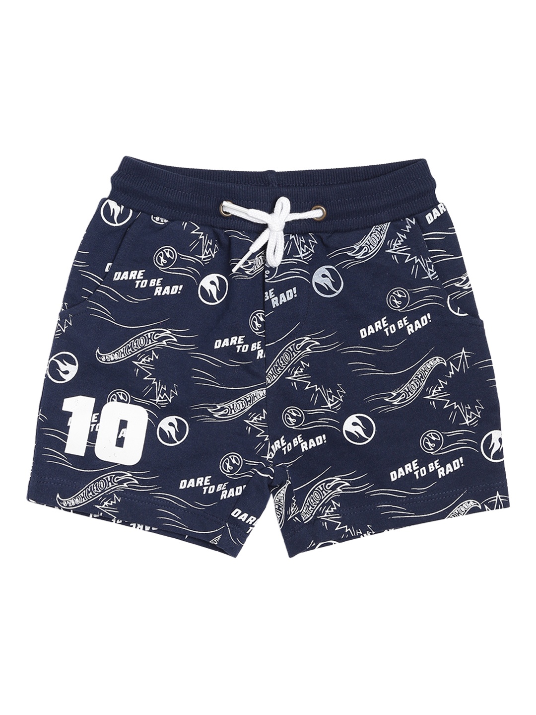 

toothless Boys Blue Hot Wheels Printed Regular Fit Regular Shorts