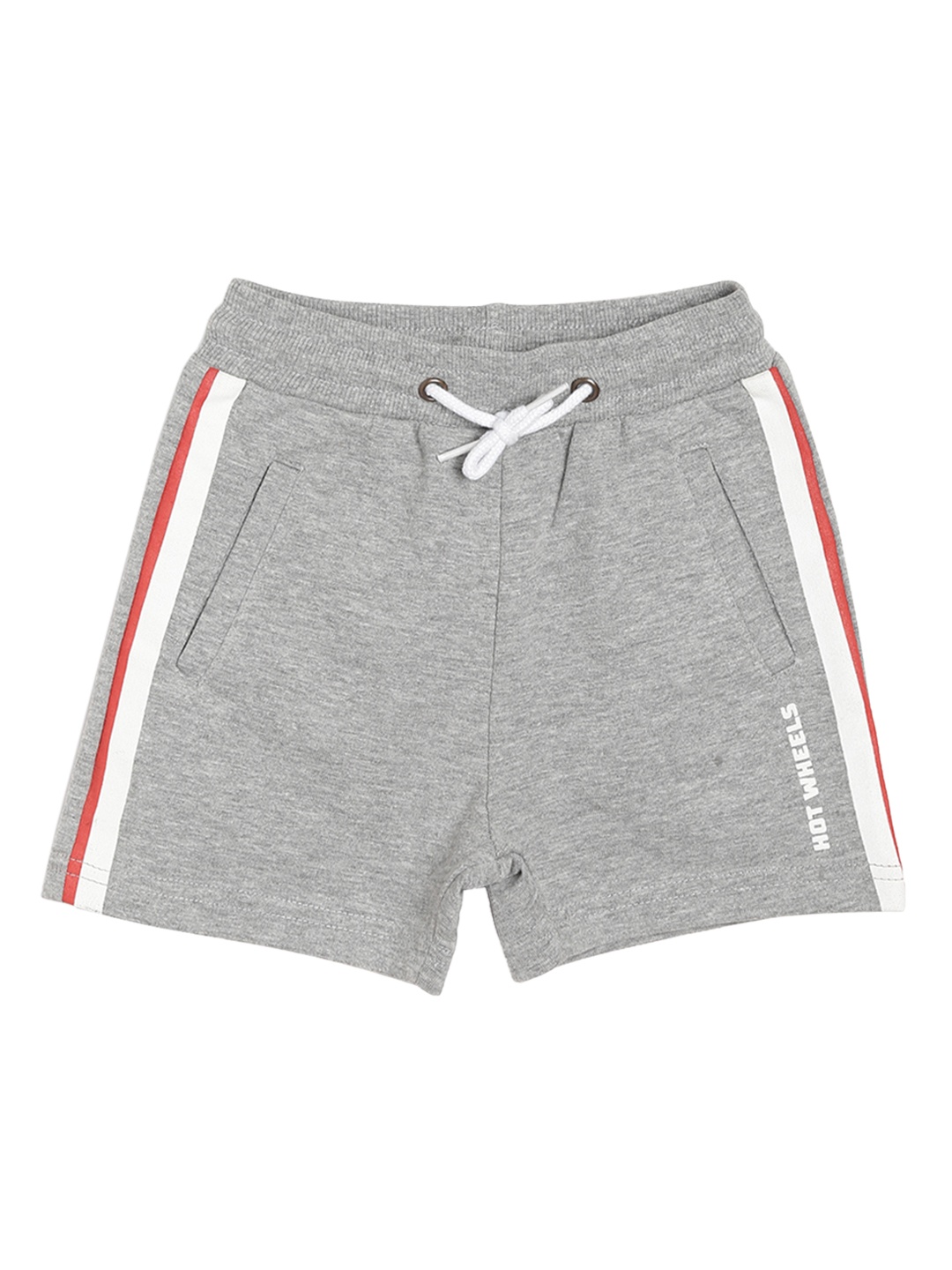 

toothless Boys Grey Melange Hot Wheels Striped Regular Fit Regular Shorts