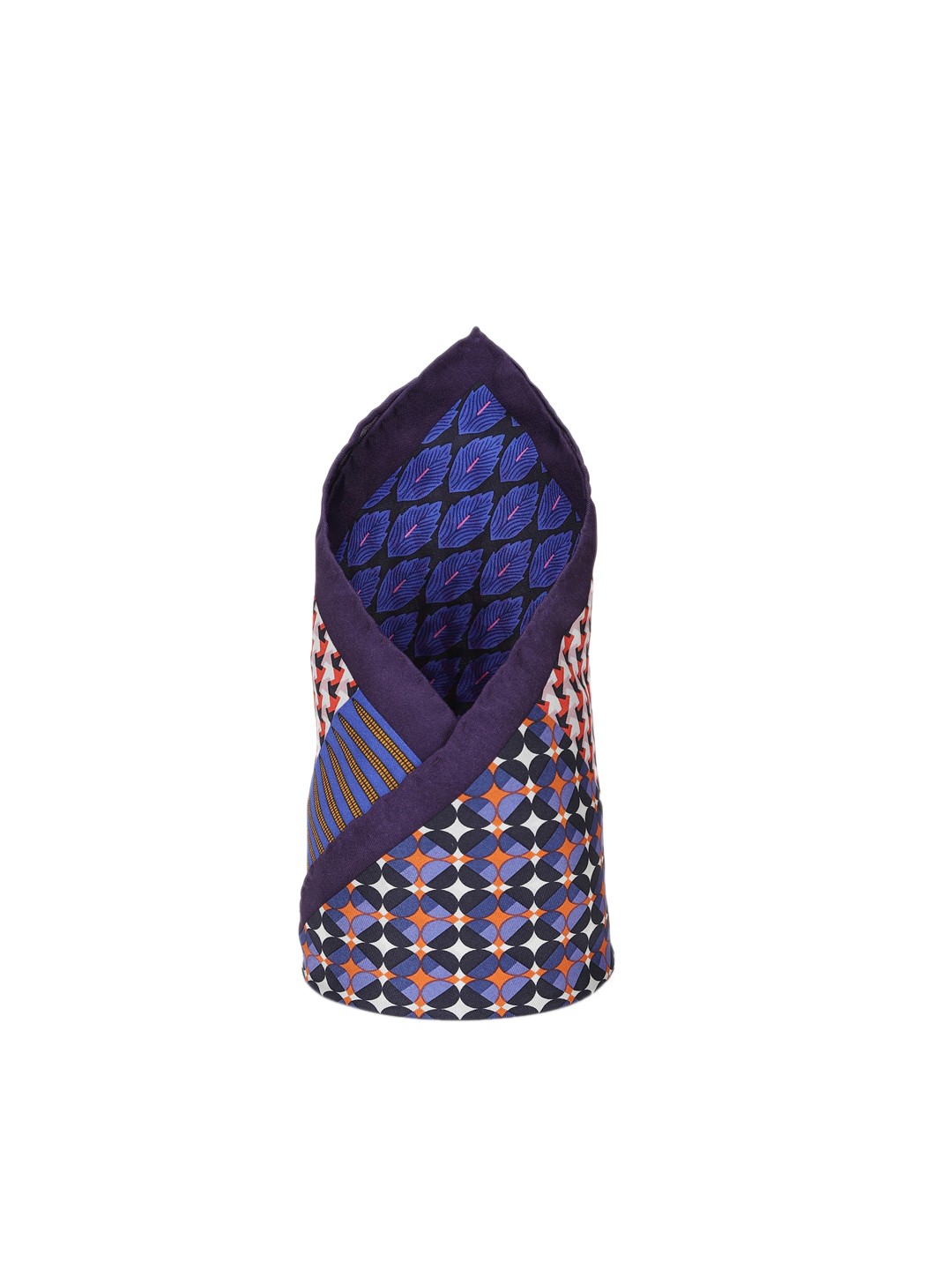 

Louis Philippe Men Blue & Red Printed Pocket Square