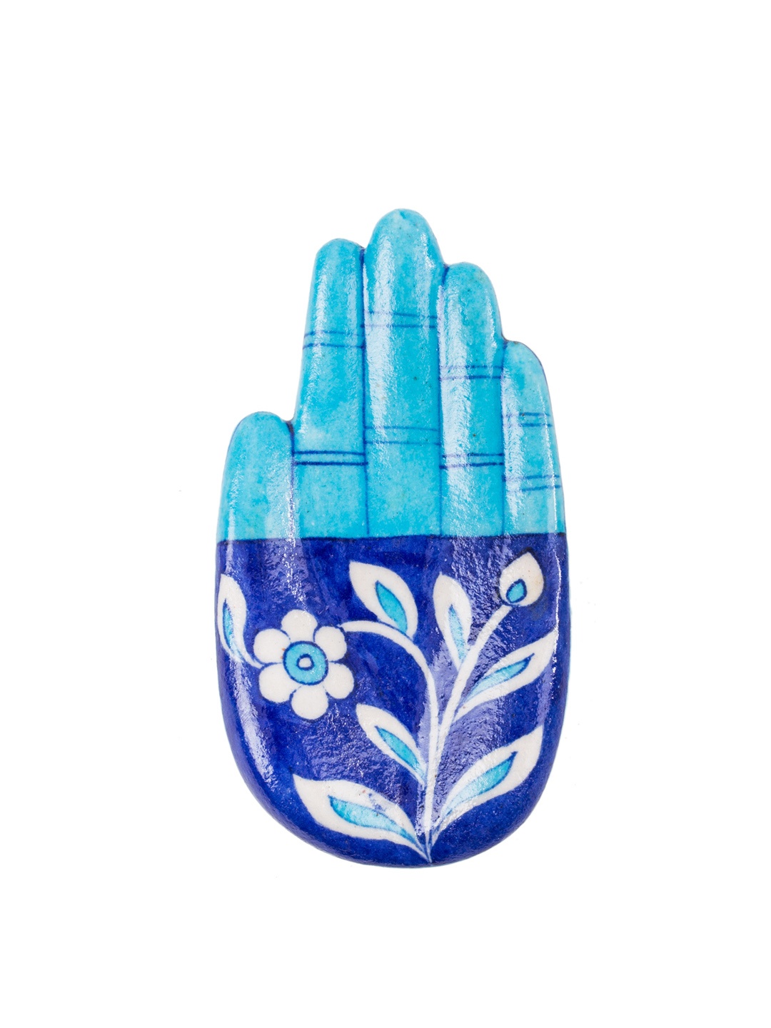 

Chumbak Blue Ceramic Nourishing Palms Suit Hanger