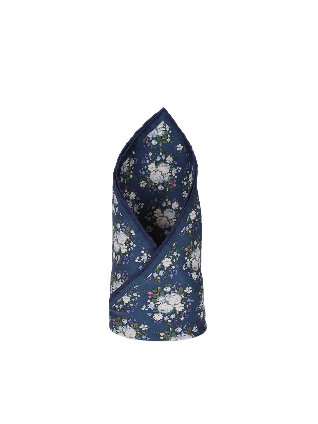 

Louis Philippe Men Blue Printed Silk Pocket Square