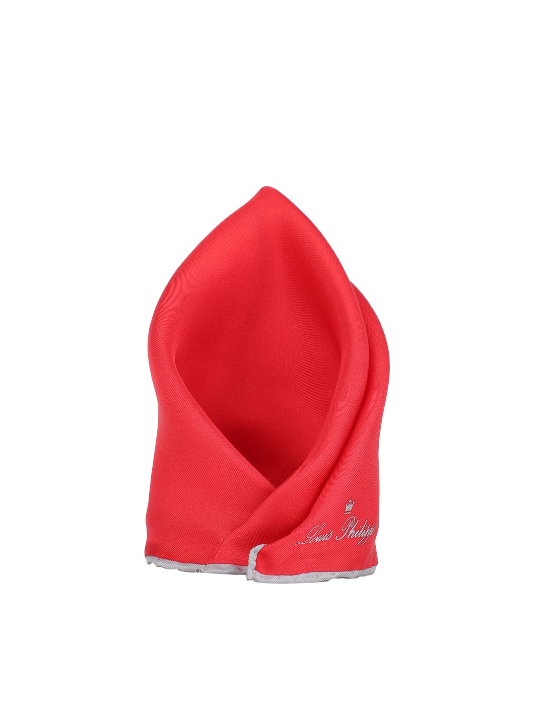 

Louis Philippe Men Red Silk Pocket Square