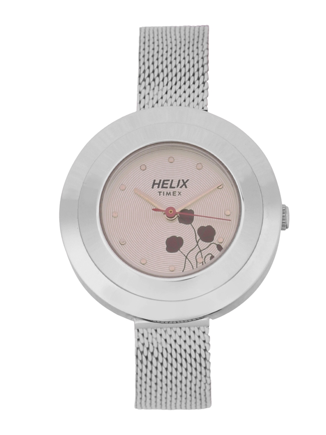 

Helix Women Silver-Toned Analogue Watch - TW038HL04, Pink