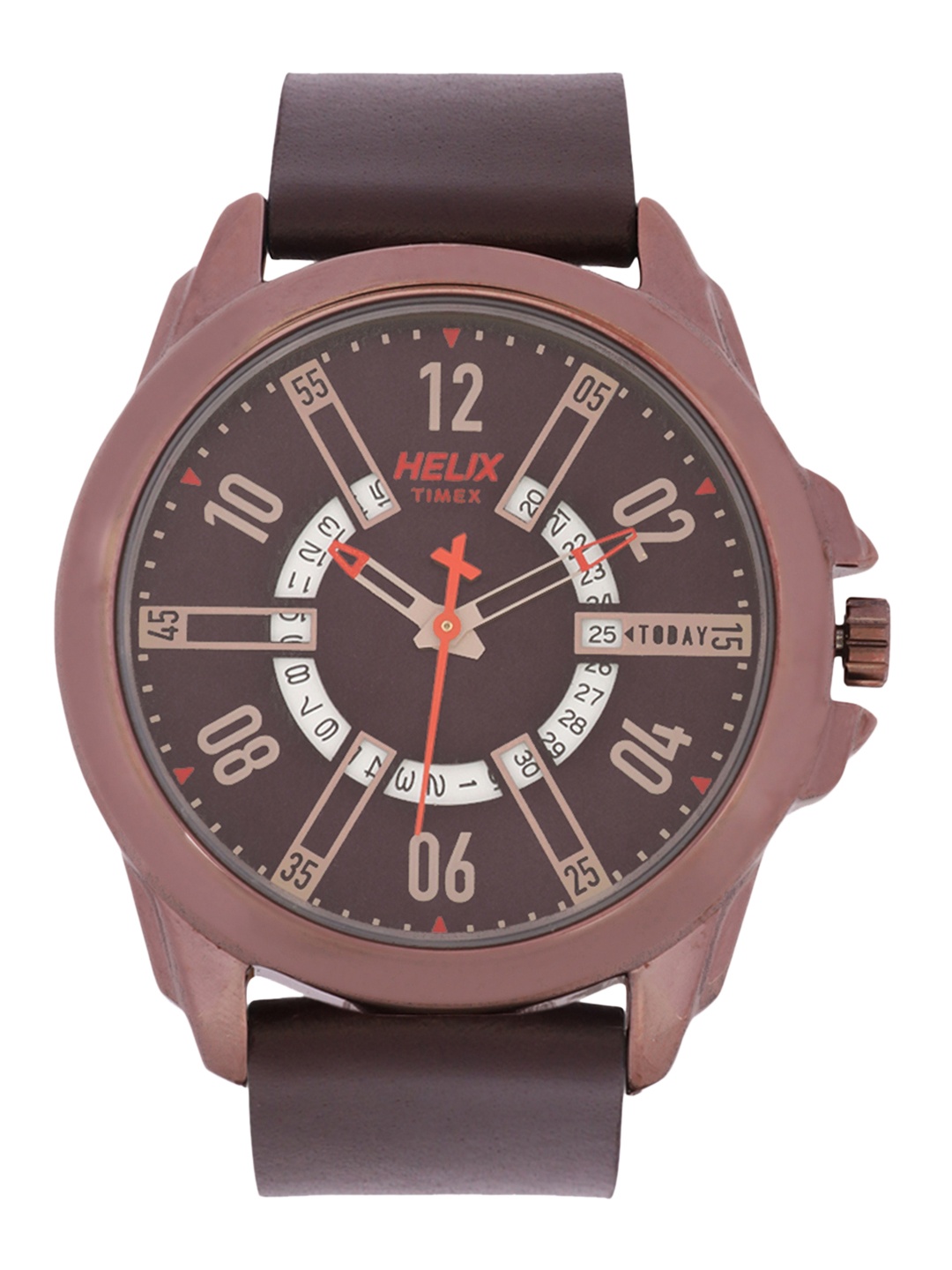 

Helix Men Brown Analogue Watch - TW032HG14