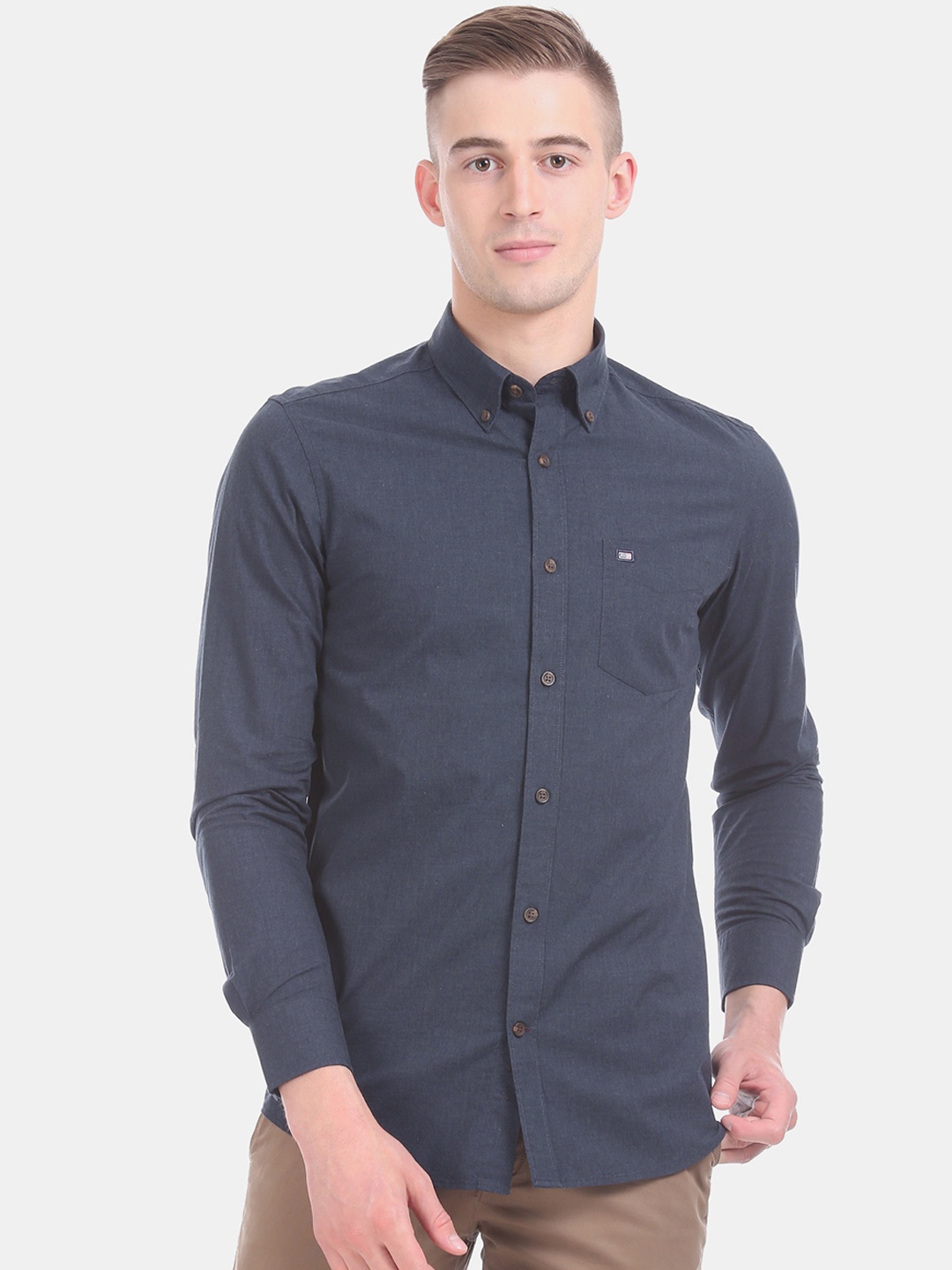 

Arrow Sport Men Blue Slim Fit Solid Casual Shirt