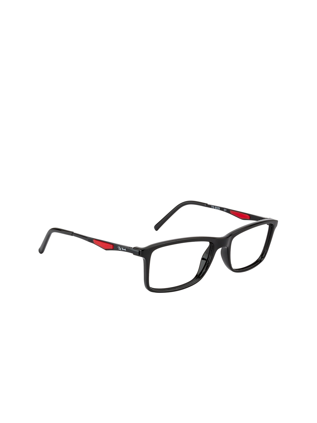 

Ted Smith Unisex Black Solid Full Rim Rectangle Frames Eyeglasses
