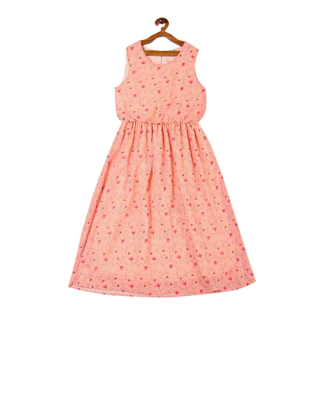 

Cherokee Girls Pink Printed A-Line Dress