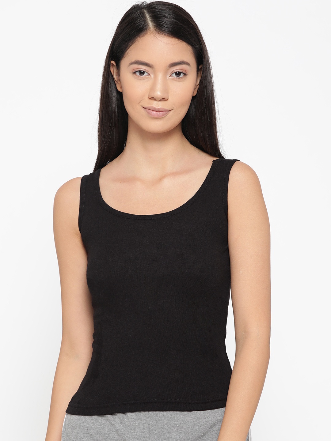 

Lady Lyka Women Pack Of 2 Solid Tank Top Camisoles CAMI-05, Navy blue