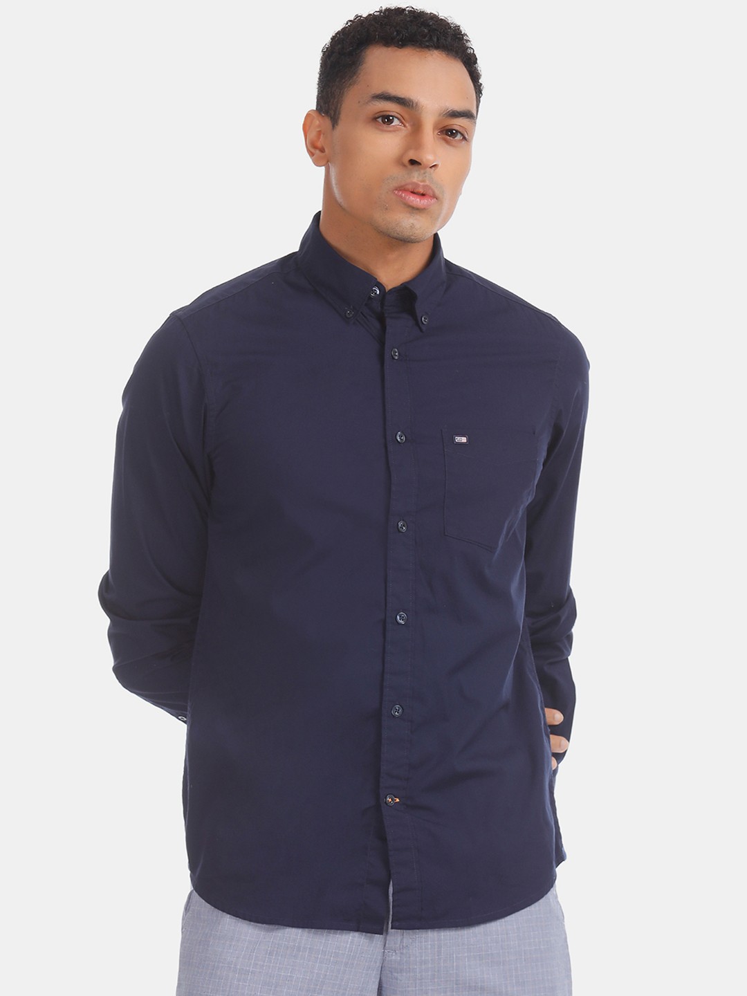

Arrow Sport Men Blue Slim Fit Solid Casual Shirt