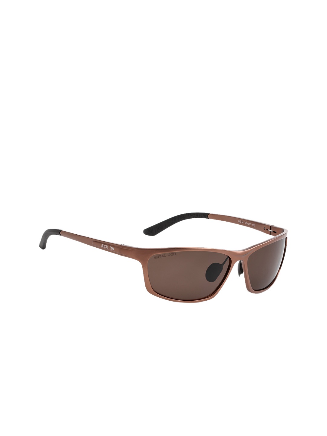 

ROYAL SON Men Polarized & UV Protected Sports Sunglasses CHI0093, Brown